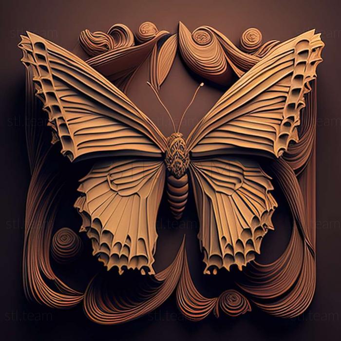 3D модель Papilio palinurus (STL)